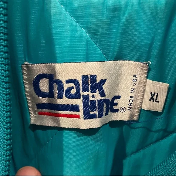 Nice Vintage Chalk Line Charlotte Hornets Size XL Starter Style Spellout Rare